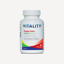 Load image into Gallery viewer, VITALITY Power Iron + Organic Spirulina