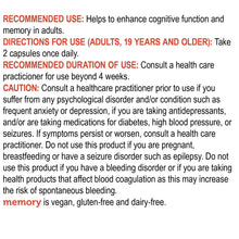 Load image into Gallery viewer, GENUINE HEALTH Memory (60 caps)