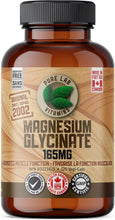 Load image into Gallery viewer, PURE LAB VITAMINS Magnesium Glycinate (120 veg caps)