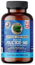 Load image into Gallery viewer, PURE LAB VITAMINS Bioactive Folic Acid (L-5-MTHF) Slow Release (60 veg caps)