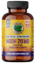 Load image into Gallery viewer, PURE LAB VITAMINS NADH 20MG (60 veg caps)