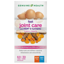 Load image into Gallery viewer, GENUINE HEALTH Fast Joint Care + (NEM & Turmeric - 60 Caps)