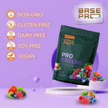 Load image into Gallery viewer, BASE PRO NUTRITION Pro Greens (Mixed Berry - 300 grams)