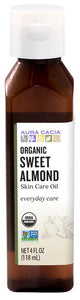 AURA CACIA Sweet Almond Skin Care Oil Organic (118 ml)