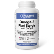PREFERRED NUTRITION Omega 3 Plant Sterols with COQ10 120 softgels