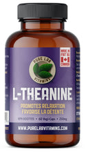 Load image into Gallery viewer, Bottle of Pure Lab Vitamins L-Theanine supplement on a white background
