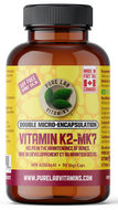 Bottle of Pure Lab Vitamins Vitamin K2-MK7 on a white background