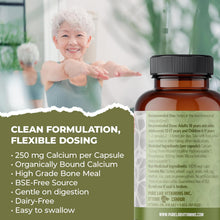 Load image into Gallery viewer, PURE LAB VITAMINS Calcium Hydroxyapatite (250 mg - 120 veg caps)
