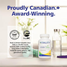 Load image into Gallery viewer, VITALITY Time Release B Complex + C 600 mg
