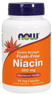 NOW Flush Free Niacin (500mg - 90 veg caps)