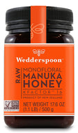 WEDDERSPOON 100% Raw Manuka Honey (Kfactor 16 - 500 Gr)