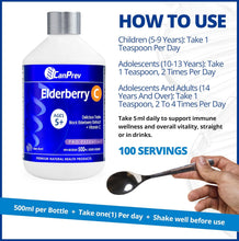 Load image into Gallery viewer, CanPrev Elderberry C Liquid 500ml
