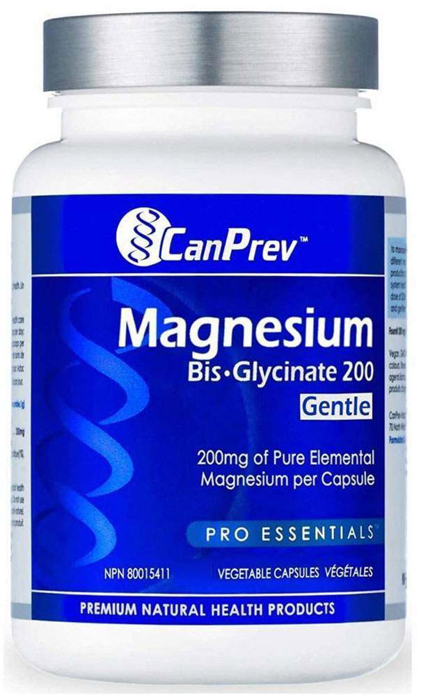 CANPREV Magnesium Gentle Bisglycinate Gentle 200 (60 veg caps)