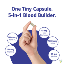 Load image into Gallery viewer, VITALITY Power Iron + Organic Spirulina
