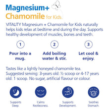 Load image into Gallery viewer, VITALITY Magnesium + Chamomile Powder - Kids
