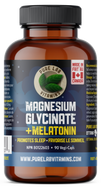 PURE LAB VITAMINS Magnesium Glycinate + Melatonin (90 veg caps