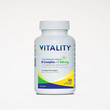 Load image into Gallery viewer, VITALITY Time Release B Complex + C 600 mg
