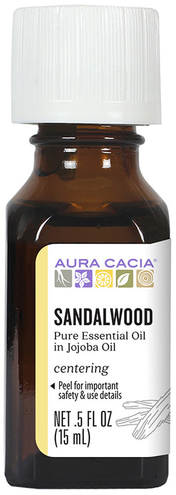 AURA CACIA Sandalwood with Jojoba Oil  (15 ml)