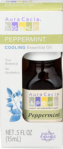 AURA CACIA Boxed Essential Oil - Peppermint  (15 ml)