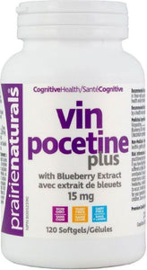 PRAIRIE NATURALS Vinpocetine Plus (15 mg - 120 sgels)