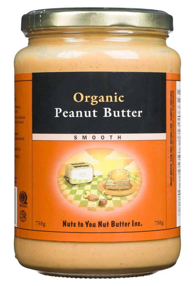 NUTS TO YOU Organic Peanut Butter Smooth (750 gr)