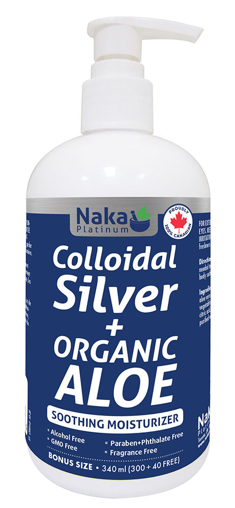 NAKA Platinum Colloidal Silver + Organic Aloe (340 ml)