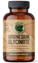 Load image into Gallery viewer, PURE LAB Magnesium Glycinate (120 veg caps)
