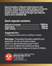 Load image into Gallery viewer, ROYAL CANADIAN Albumin Gold (400 caps)
