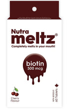 Load image into Gallery viewer, NUTRAMELTZ Biotin (500 mcg - 60 Melts)
