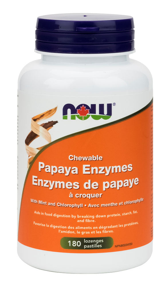 NOW Papaya Enzymes (180 chews)
