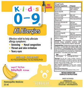 HOMEOCAN Kids 0-9 Allergy (25 ml)