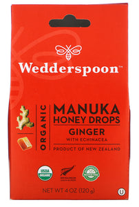 WEDDERSPOON Organic Manuka Honey Drops (Ginger - 120 Gr)