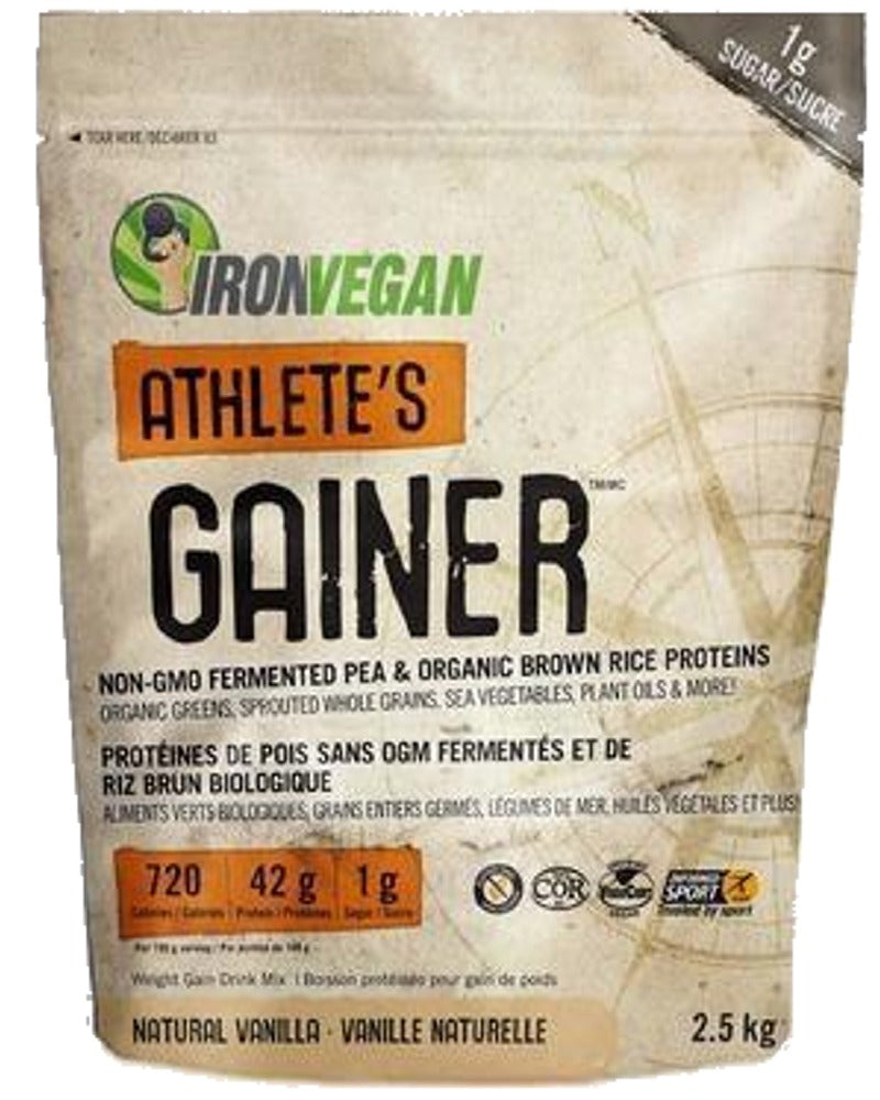 IRON VEGAN Athletes Blend Gainer  (Vanilla - 2.5 kg)