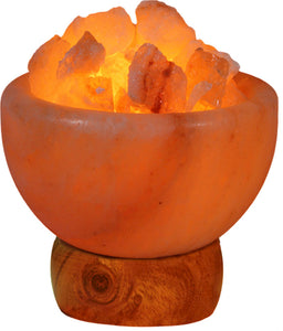 Himalayan Salt Crystal Lamp - Small Fire Bowl