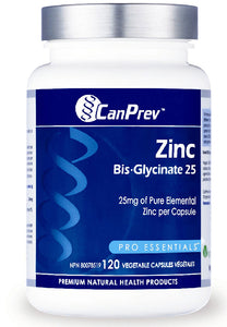 CANPREV Zinc Bis-Glycinate 25 (120 caps)