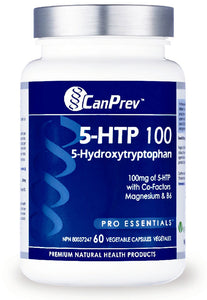 CANPREV 5-HTP 100 with B6 & Magnesium (60 caps)