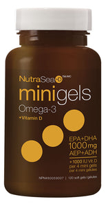 NATURE'S WAY NutraSea+D Mini Gels Omega 3 (Fresh Mint - 120 sgels)